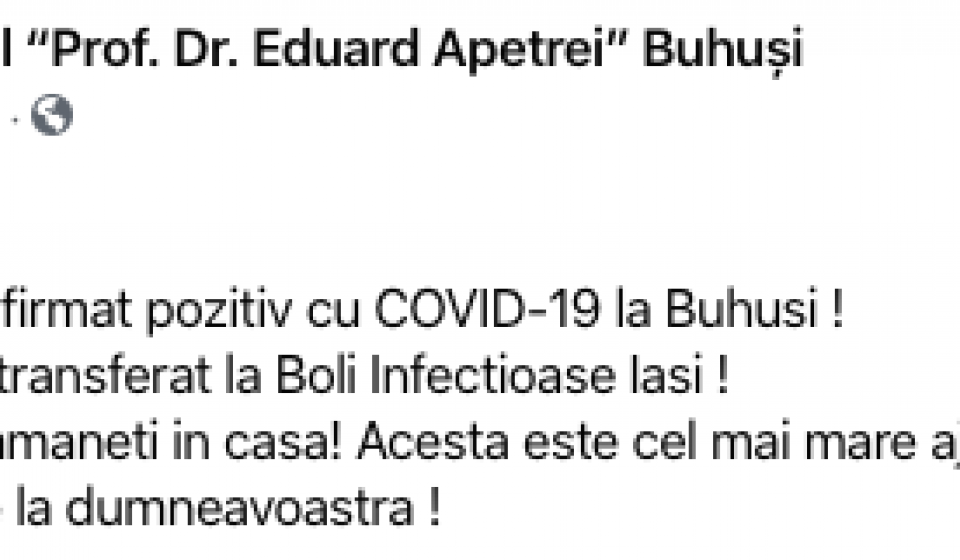 imagini din buhusi Primul caz confirmat pozitiv cu COVID-19 (coronavirus) la Buhusi ! 